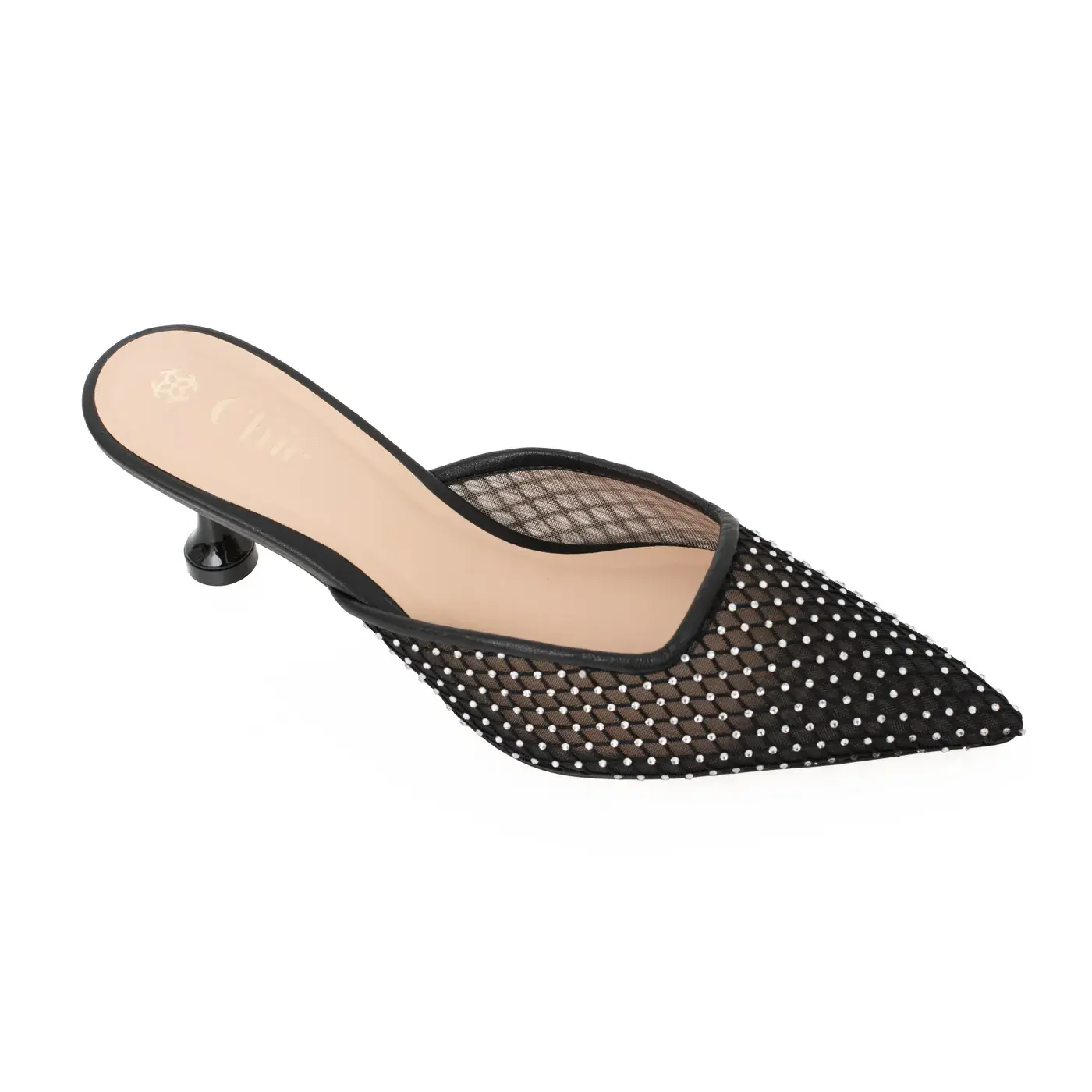 Chic Mesh Mule Heel